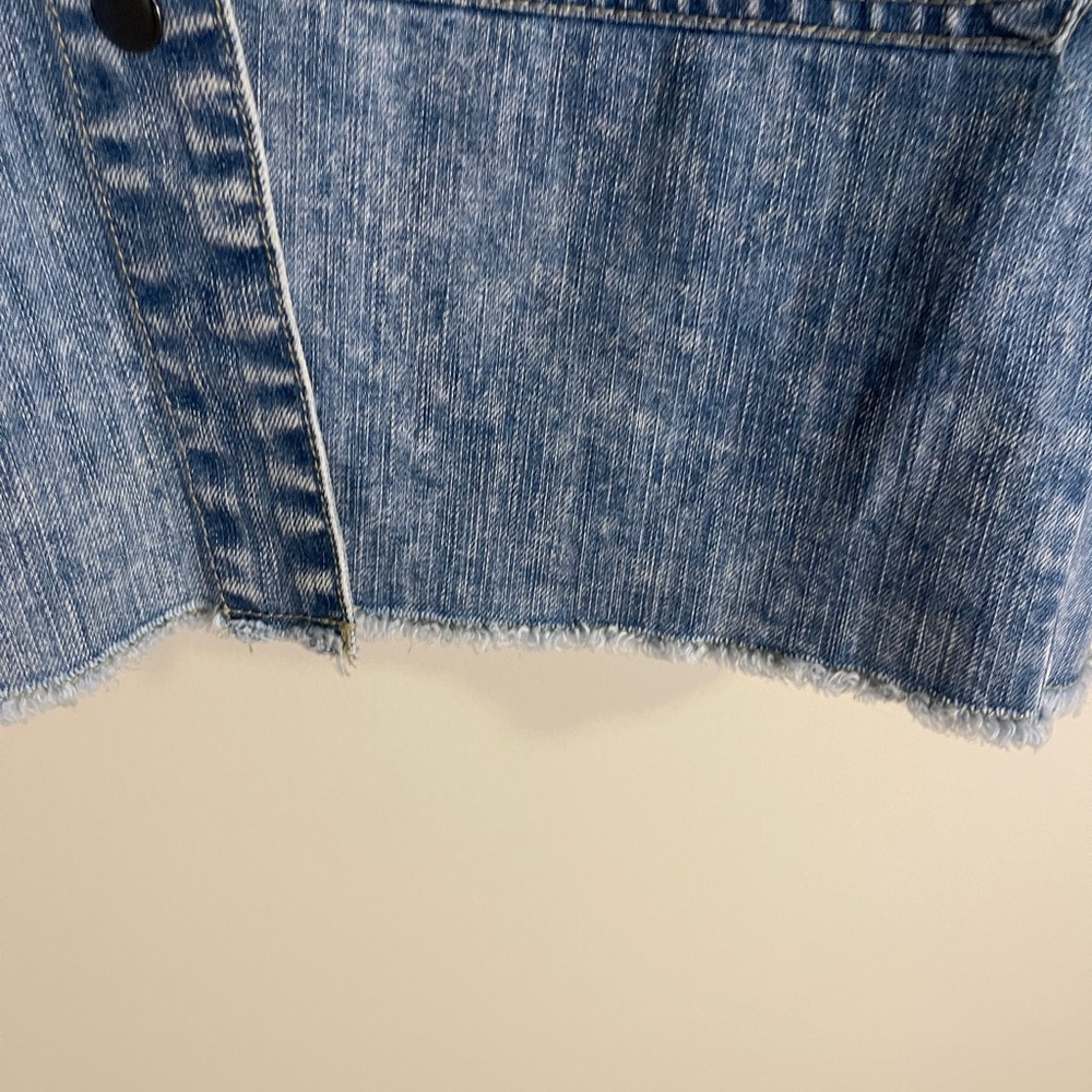 Fiore Jean Jacket Womens Size Small/Medium Blue Oversized Knee Length Denim - Picture 5 of 11